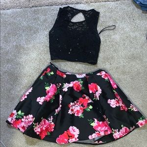 2 piece HOCO dress